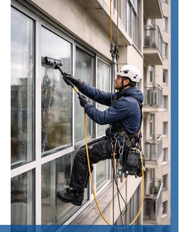 Мойка балконного остекления в Махачкале от 3624 р. | ВЫСОТНИК-Мхч