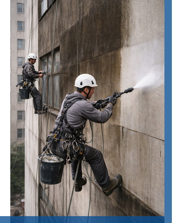 Очистка фасада от копоти в Махачкале от 259 р. | ВЫСОТНИК-Мхч