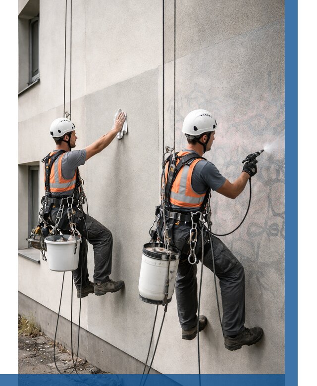 Антиграффити покрытие фасада в Махачкале от 621 р. | ВЫСОТНИК-Мхч