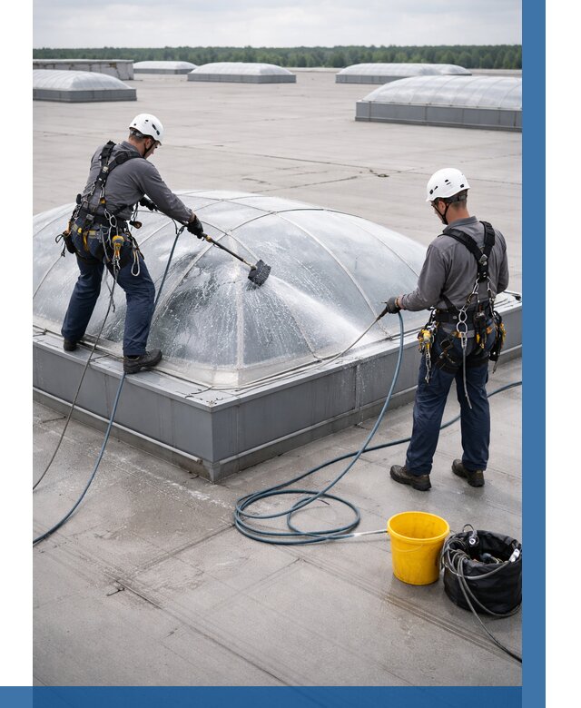 Мойка зенитных фонарей в Махачкале, заказать от 4660 р. | ВЫСОТНИК-Мхч