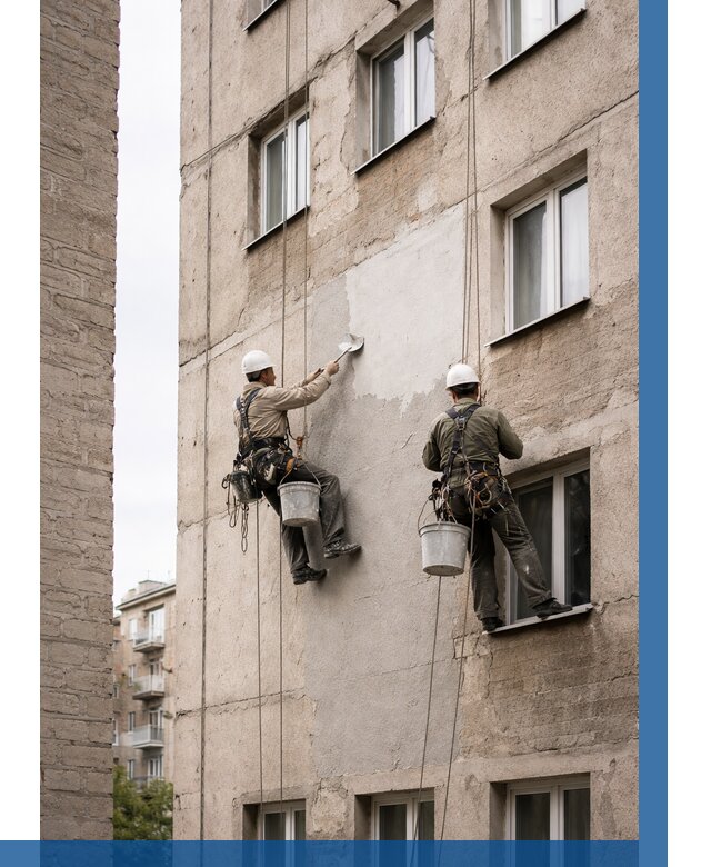 Косметический ремонт фасада в Махачкале от 1139 р. | ВЫСОТНИК-Мхч