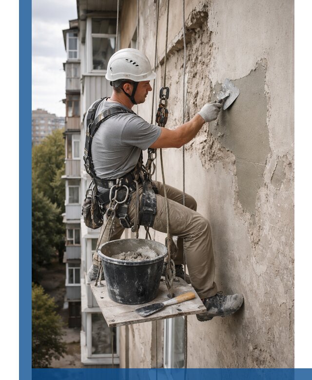 Восстановление фасадной штукатурки в Махачкале с гарантией качества