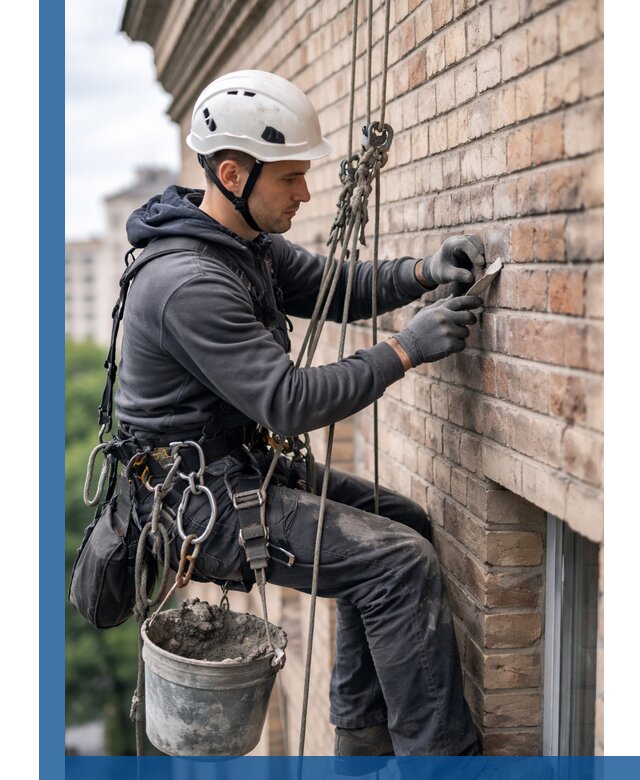 Качественный ремонт кирпичной кладки фасада в Махачкале с гарантией