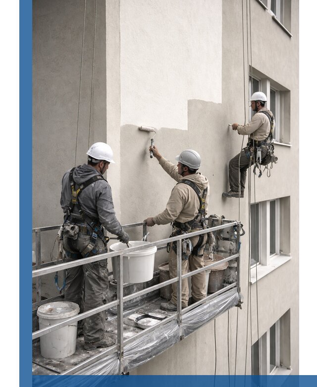 Покраска оштукатуренного фасада в Махачкале под ключ с гарантией