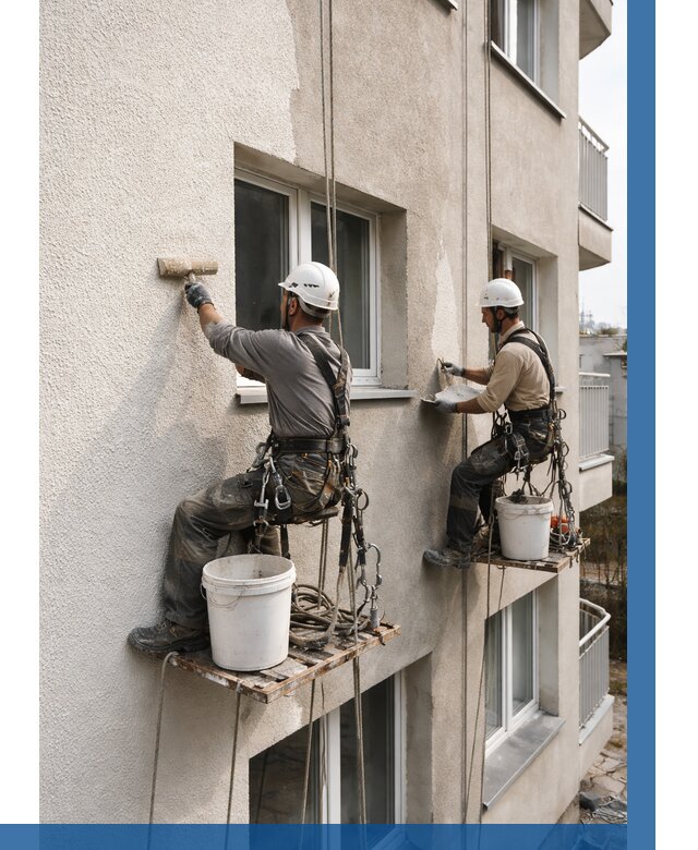 Нанесение короеда на фасад в Махачкале от 466 р. | ВЫСОТНИК-Мхч