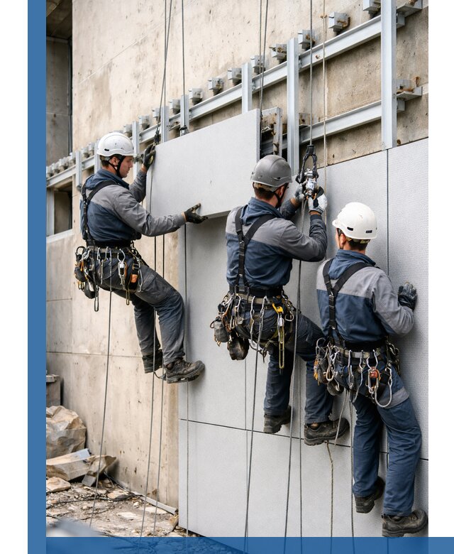 Монтаж вентилируемого фасада в Махачкале под ключ с гарантией качества