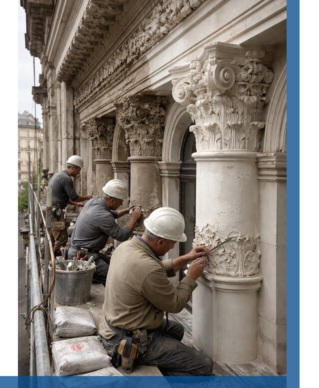 Реставрация фасадной лепнины в Махачкале от 2589 р. | ВЫСОТНИК-Мхч