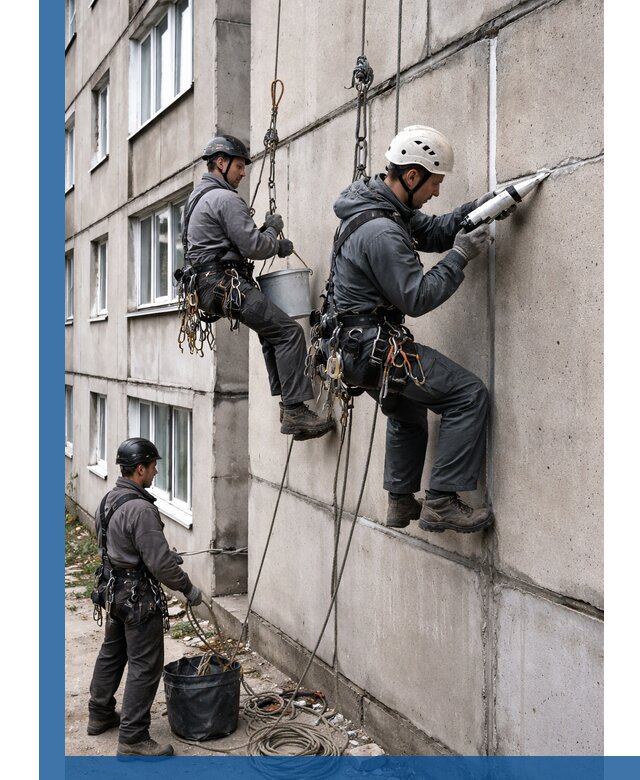 Герметизация межпанельных швов в Махачкале с гарантией герметичности