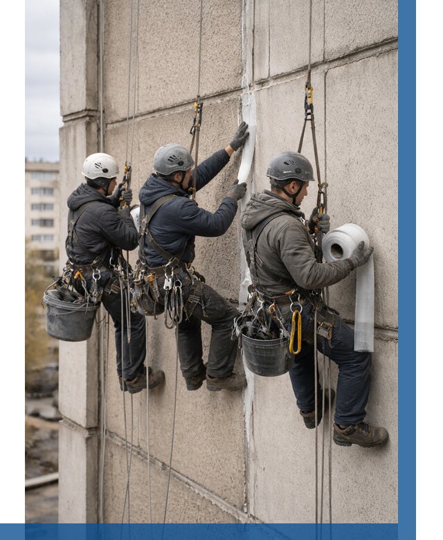 Ремонт межпанельных швов в Махачкале от 777 р. | ВЫСОТНИК-Мхч