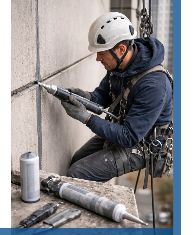 Вторичная герметизация швов в Махачкале от 466 р. | ВЫСОТНИК-Мхч