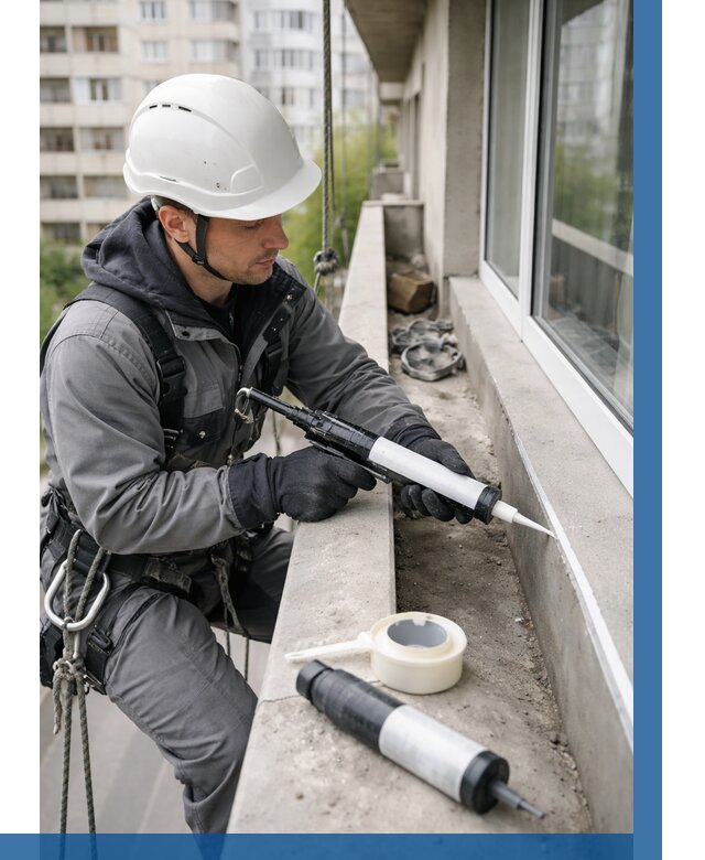 Герметизация швов лоджии в Махачкале от 4660 р. | ВЫСОТНИК-Мхч