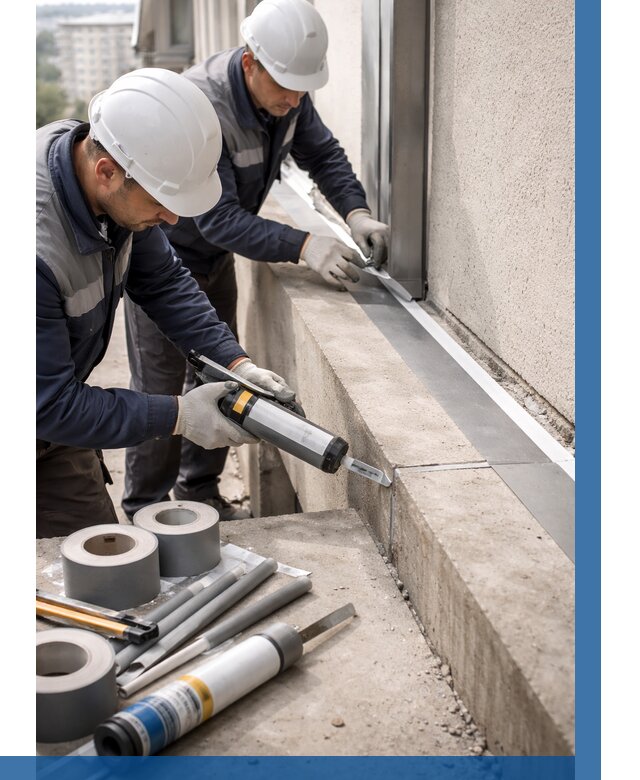 Герметизация примыкания балкона в Махачкале от 4660 р. | ВЫСОТНИК-Мхч