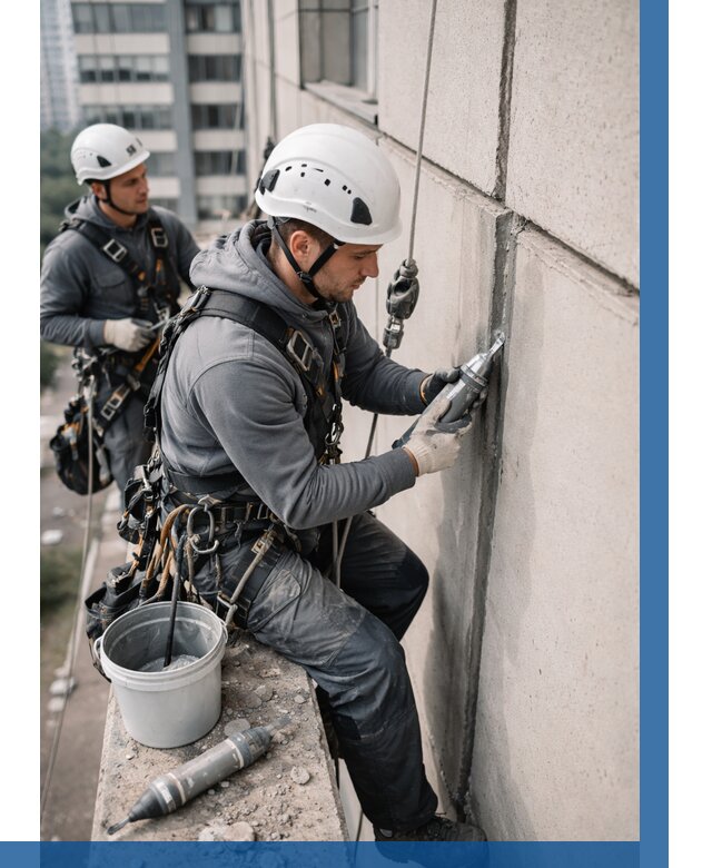 Ремонт деформационных швов здания в Махачкале от 1036 р. | ВЫСОТНИК-Мхч