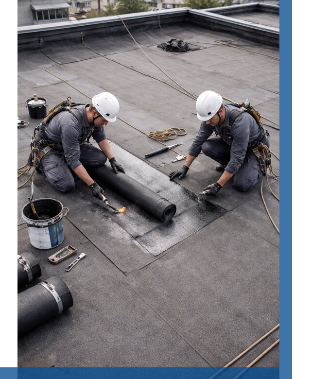 Ремонт мягкой кровли под ключ в Махачкале от 725 р. | ВЫСОТНИК-Мхч