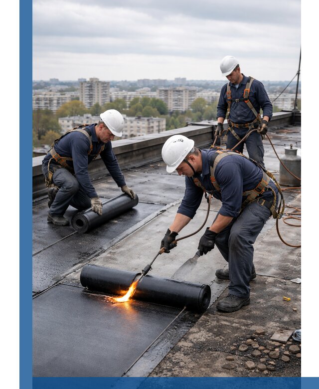 Ремонт наплавляемой кровли в Махачкале качественно и надежно