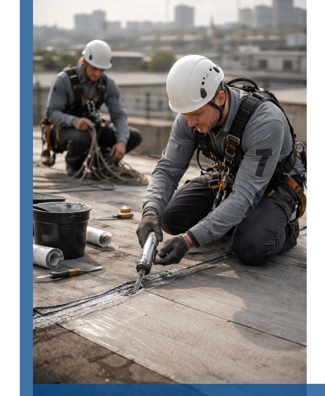 Аварийное и капитальное устранение протечек кровли в Махачкале