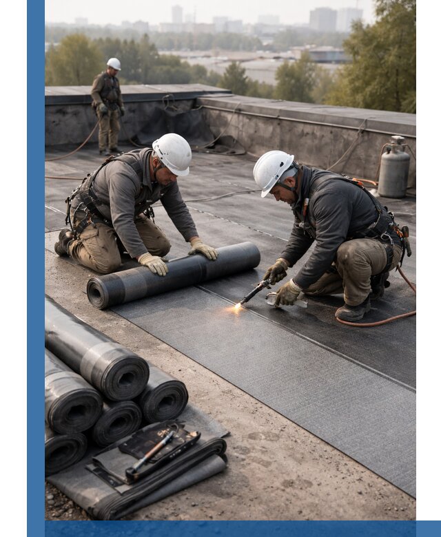Монтаж мягкой кровли в Махачкале профессионально и надежно