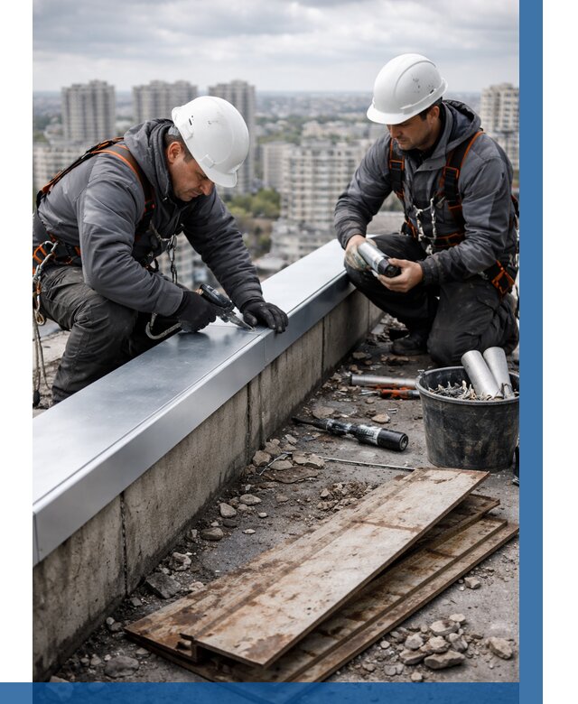 Замена парапетных крышек под ключ в Махачкале от 1243 р. | ВЫСОТНИК-Мхч