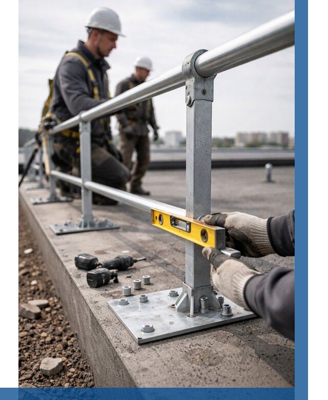 Монтаж кровельного ограждения в Махачкале от 1243 р. | ВЫСОТНИК-Мхч