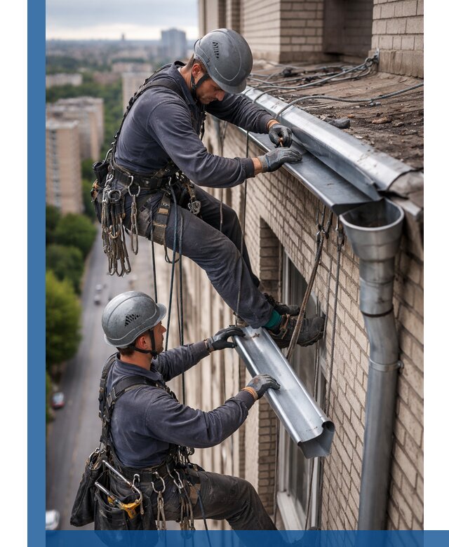 Ремонт водосточных желобов в Махачкале, быстро и качественно