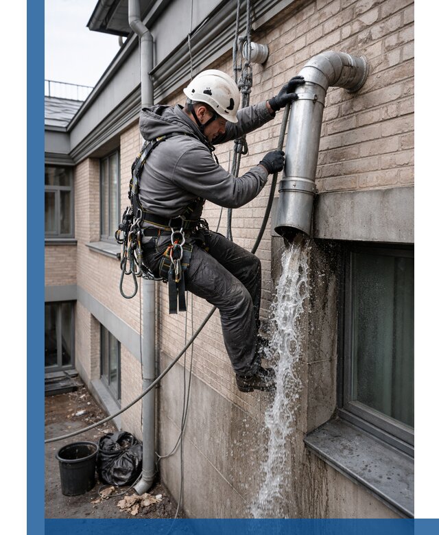 Профессиональная прочистка водосточных труб в Махачкале с гарантией