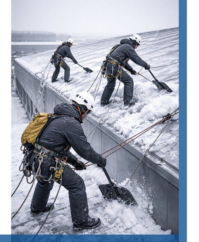 Очистка навесов от снега в Махачкале от 4660 р. | ВЫСОТНИК-Мхч