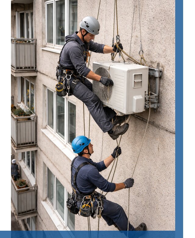 Перенос внешнего блока кондиционера в Махачкале от 9320 р.| ВЫСОТНИК-Мхч