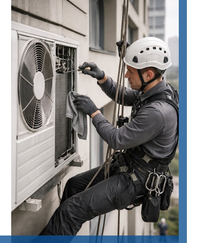 Обслуживание внешнего блока кондиционера в Махачкале от 2796 р.ВЫСОТНИК-Мхч