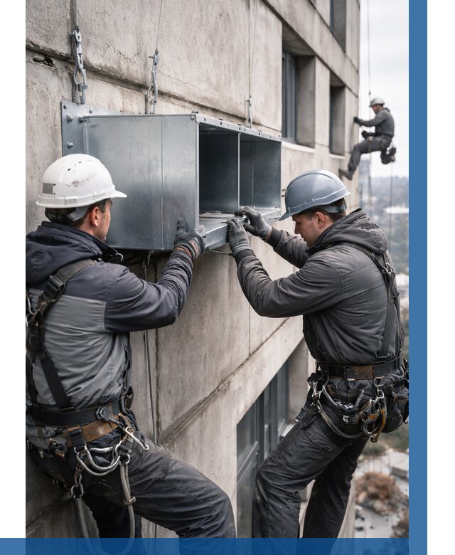 Монтаж вентиляционных коробов в Махачкале от 3107 р. | ВЫСОТНИК-Мхч