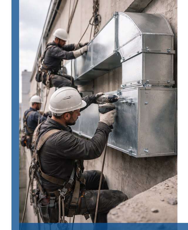 Профессиональный монтаж вентиляционных коробов в Махачкале под ключ