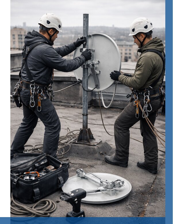 Демонтаж антенн на крыше в Махачкале от 4660 р. | ВЫСОТНИК-Мхч