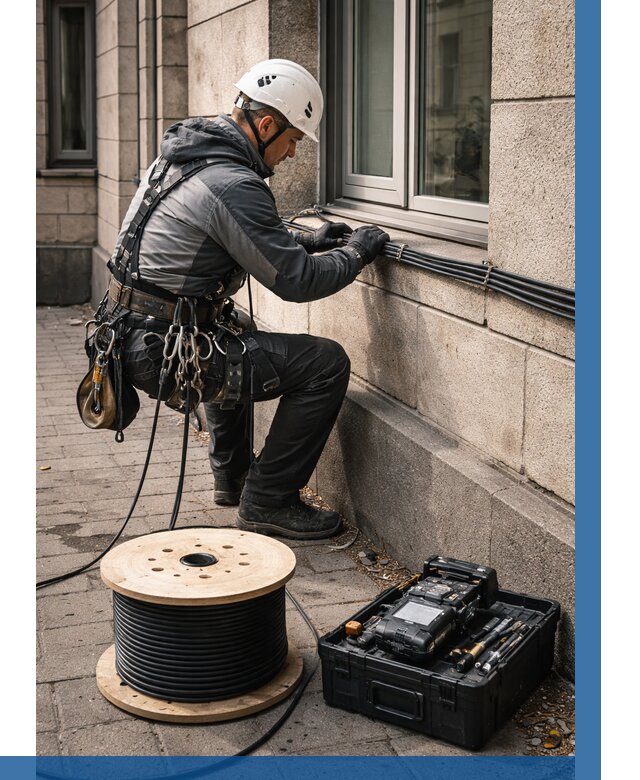 Прокладка оптоволоконного кабеля в Махачкале от 828 р. | ВЫСОТНИК-Мхч