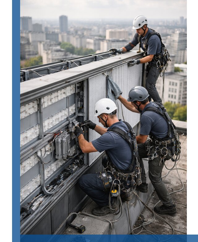 Профессиональное обслуживание крышной рекламы в Махачкале под ключ