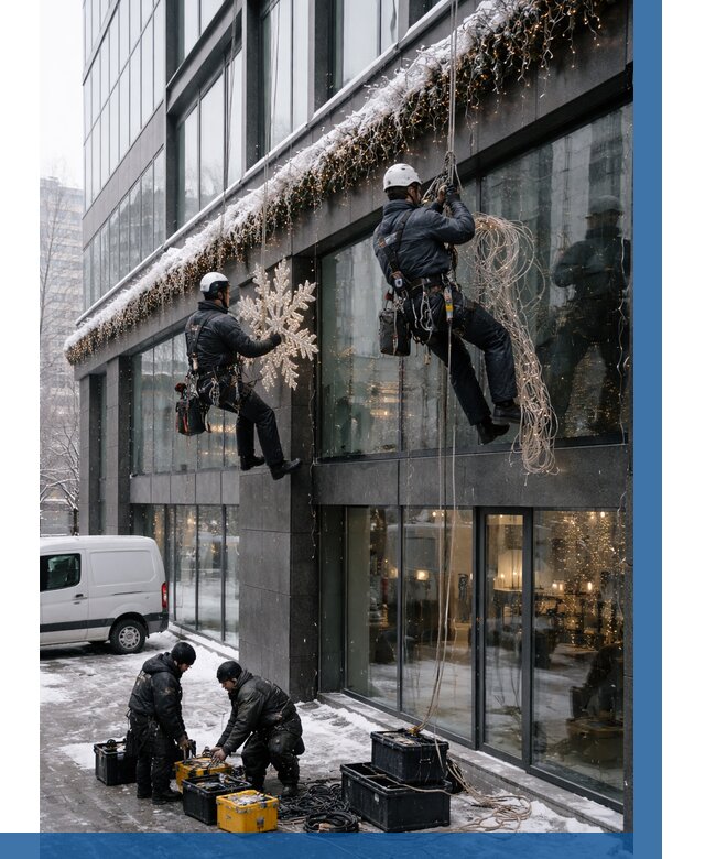 Демонтаж новогоднего оформления в Махачкале от 5695 р. | ВЫСОТНИК-Мхч