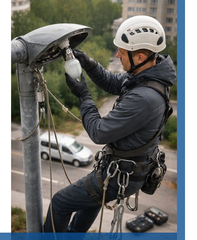 Замена ламп на высоте в Махачкале от 2589 р. | ВЫСОТНИК-Мхч