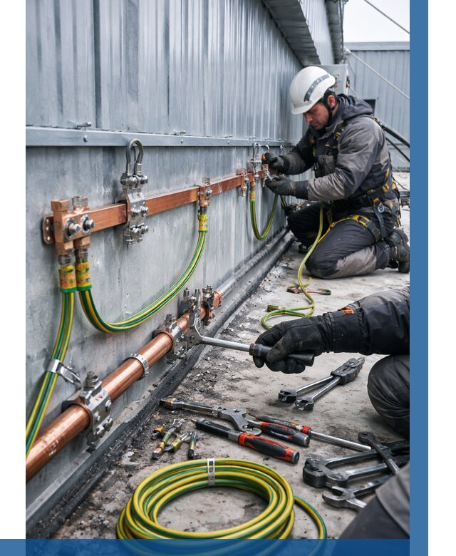 Монтаж заземления здания в Махачкале от 25888 р. | ВЫСОТНИК-Мхч