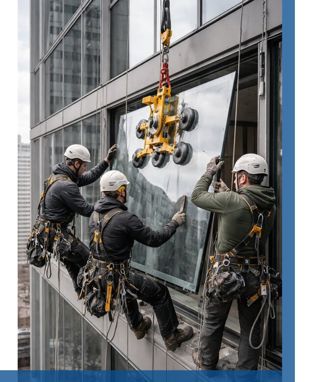 Фасадное остекление зданий под ключ в Махачкале от 10355 р. | ВЫСОТНИК-Мхч