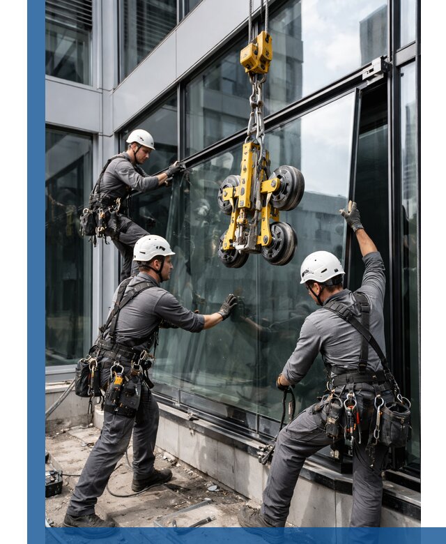 Структурное остекление фасадов в Махачкале монтаж и обслуживание