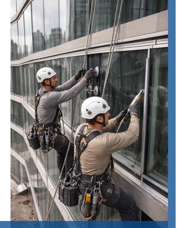 Радиусное остекление фасада в Махачкале от 12426 р. | ВЫСОТНИК-Мхч