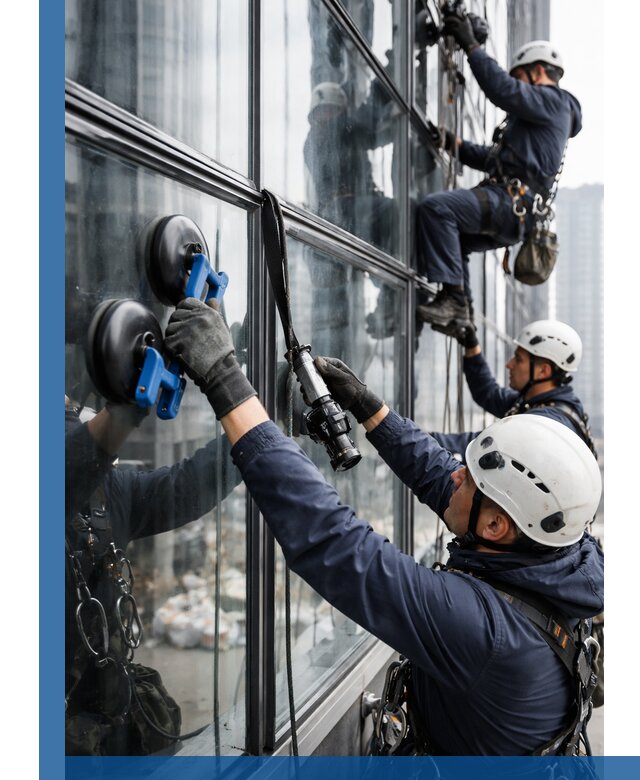 Радиусное остекление фасадов под ключ в Махачкале с гарантиями