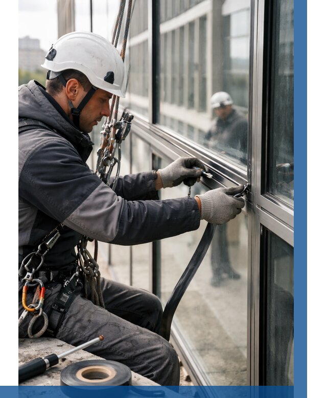 Ремонт витражных конструкций в Махачкале от 3624 р. | ВЫСОТНИК-Мхч