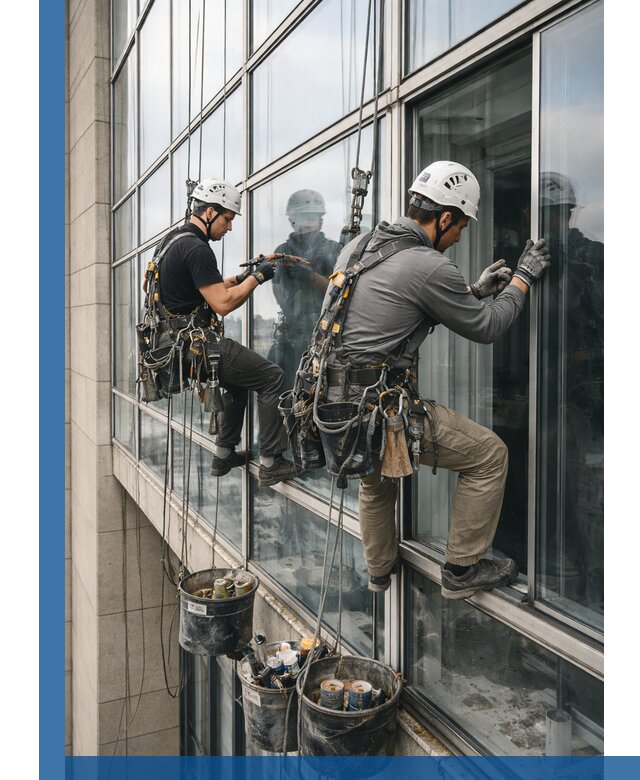 Ремонт витражных конструкций и фасадного остекления в Махачкале