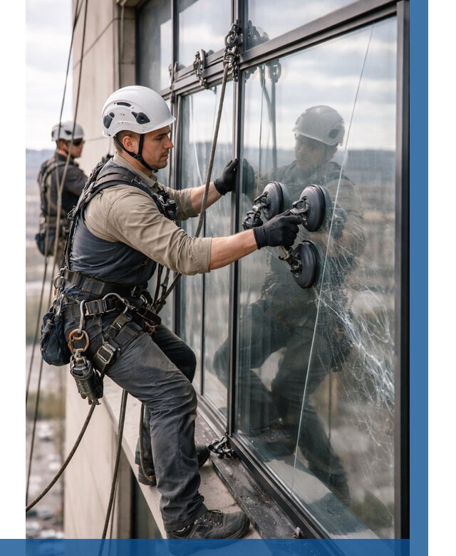 Замена стекла в витраже в Махачкале под ключ от 8802 р. | ВЫСОТНИК-Мхч