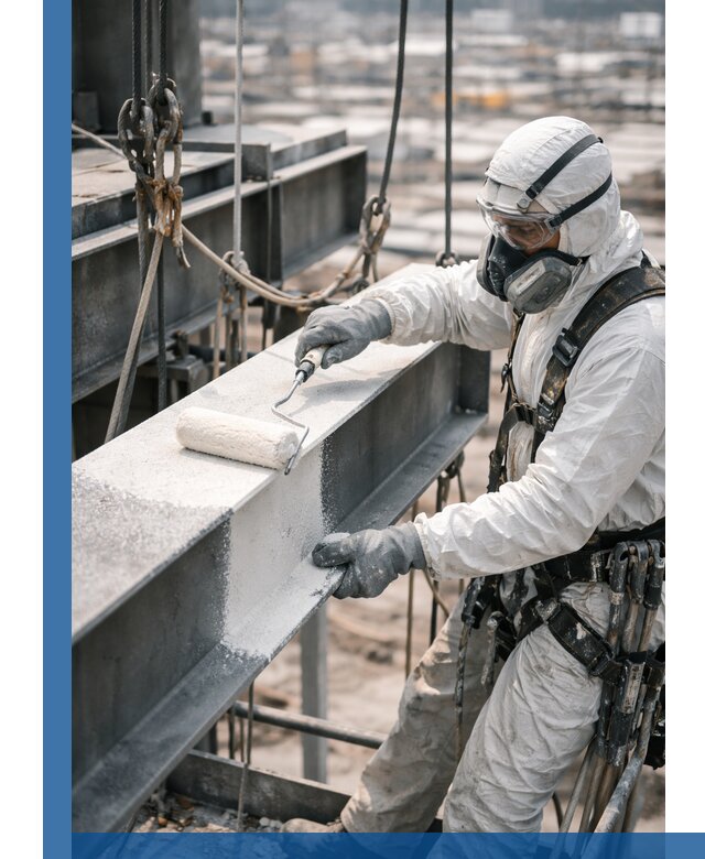 Профессиональная огнезащитная обработка металлоконструкций в Махачкале