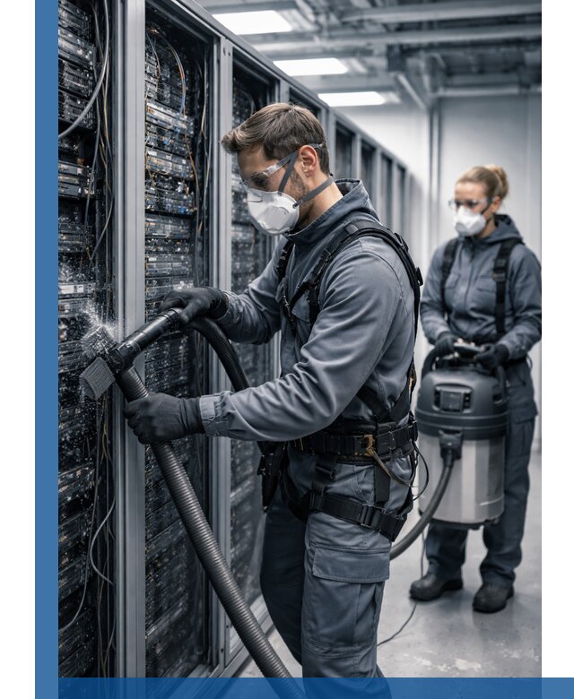 Обеспыливание серверной комнаты в Махачкале, профессиональная очистка